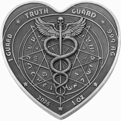 2026 Truth Guard Nymph Antiqued 1 oz Silver Coin - Image 2