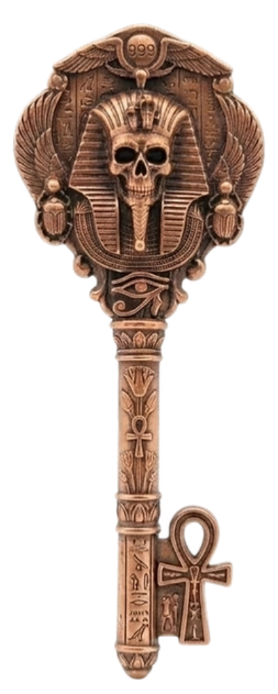 Egyptian Skeleton Key 1 oz Pure Gold Chase - Image 2