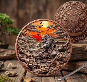 Samurai 5 oz Copper Medal