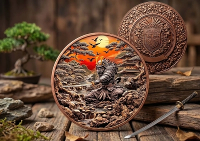 Samurai 5 oz Copper Medal