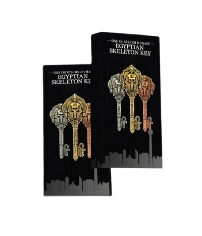 Egyptian Skeleton Key 1 oz Pure Gold Chase - Image 5