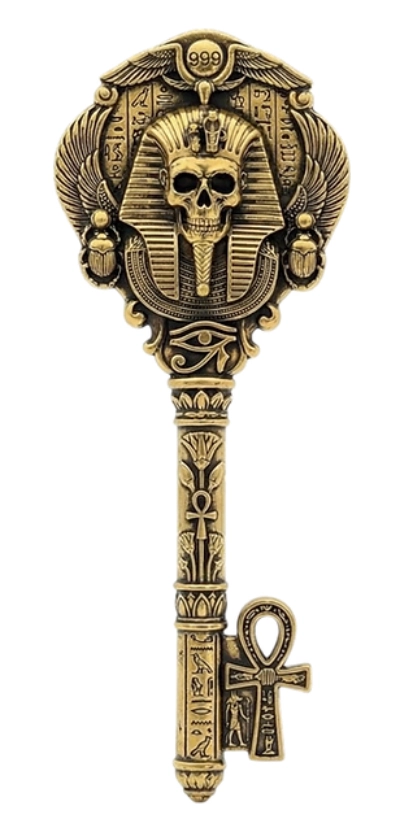 Egyptian Skeleton Key 1 oz Pure Gold Chase - Image 4