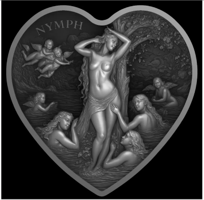 2026 Truth Guard Nymph Antiqued 1 oz Silver Coin - Image 3