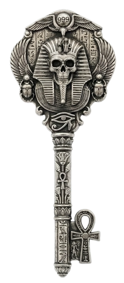 Egyptian Skeleton Key 1 oz Pure Gold Chase - Image 3
