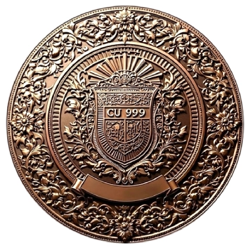 Samurai 5 oz Copper Medal - Image 3