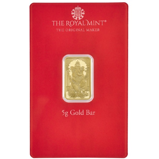 The Royal Mint Ganesh 5g Gold Bar - Image 3
