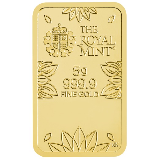 The Royal Mint OM 5g Gold Bar - Image 2