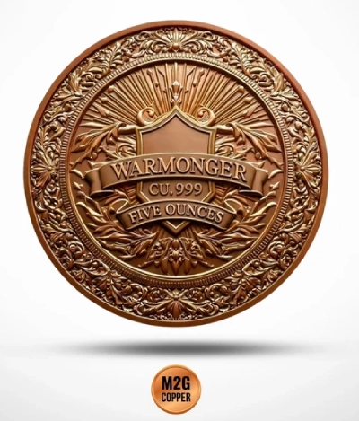 Warmonger 5 oz Copper Medal - Image 3