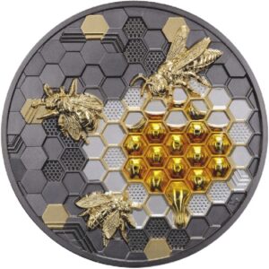 Bionic Genesis Queen Bee 5 oz Silver Coin