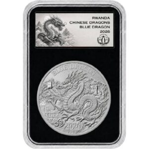 Blue Dragon 1 Oz Silver BU Coin