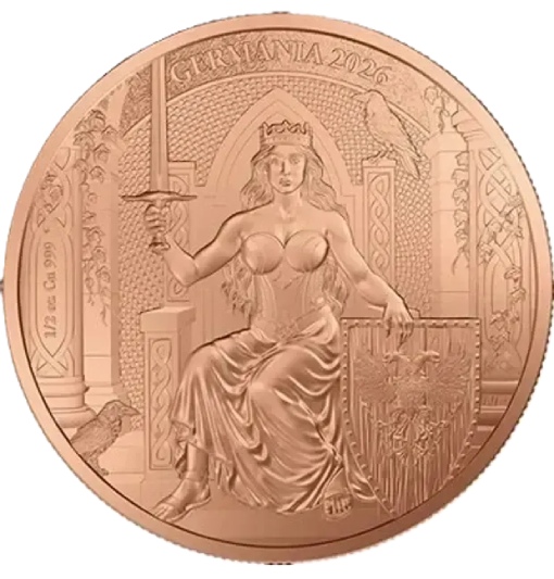 Lady Germania 1/2 Oz Copper Round Germania 2026