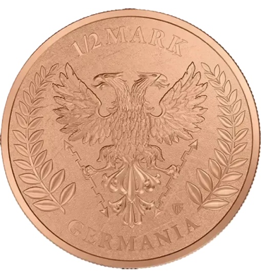 Lady Germania 1/2 Oz Copper Round Germania 2026 - Image 2