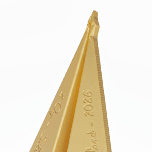 PAPER AIRPLANE SPECIAL EDITION GILDED 2 Oz Silver Coin - Image 4