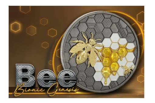 2026 Niue Bionic genesis bee 2oz silver - Image 2