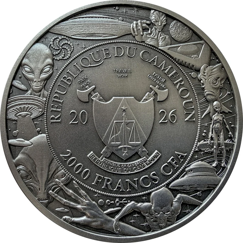 Alien Eye UHR 2 oz Silver Coin - Image 3