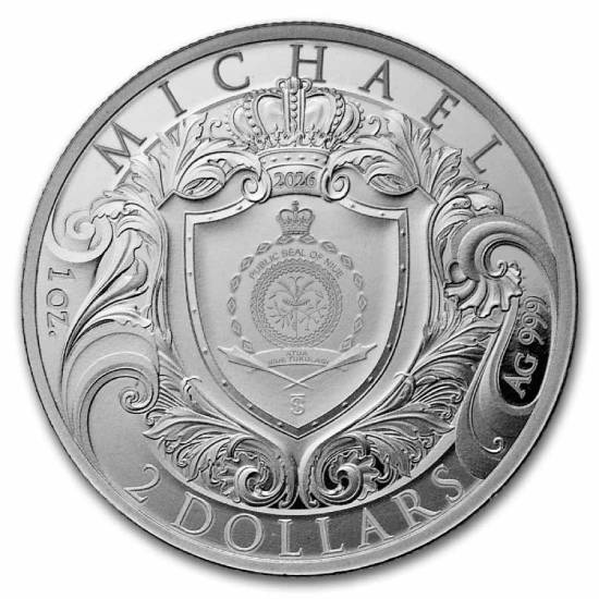 Archangel Michael 1 oz Silver BU Coin - Image 2
