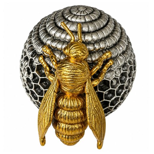 The Rulers of the Nests - Bee 3D 2 Oz Silver Coin
