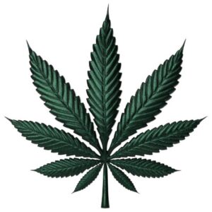 Cannabis Leaves Colour Printing 1 oz Silver Coin