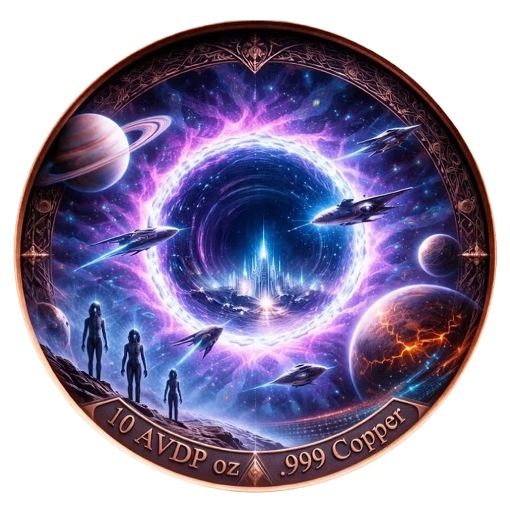 10 Oz Alien Worlds Space Copper - Image 2
