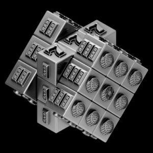 The Jackpot Cube Fully Functional 3D 580g Silver Coin