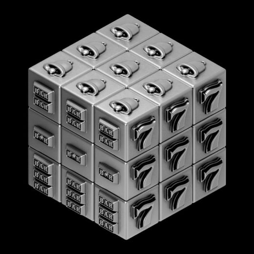 The Jackpot Cube Fully Functional 3D 580g Silver Coin - Image 3