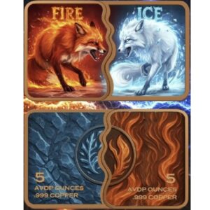 Fire & Ice Fusion Fox 2×5 oz Copper Bar