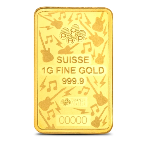 1g Gold Bar PAMP Fender Suisse 80th Anniversary in Essay - Image 4