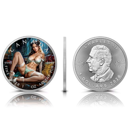 Gothic Innocence 1 Oz Colorized Silver Coin - Image 3