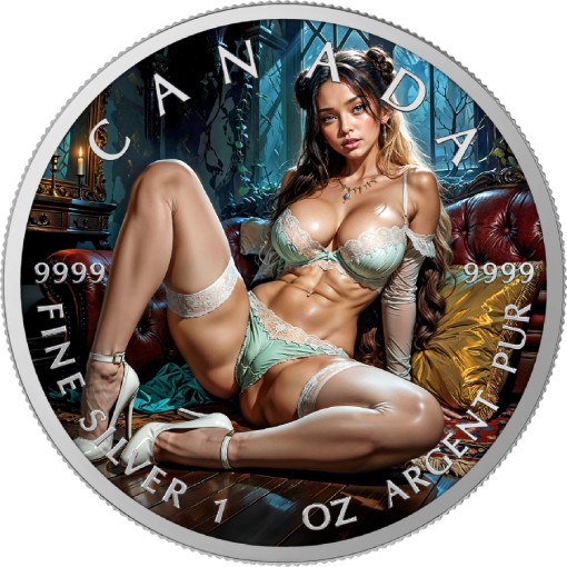 Gothic Innocence 1 Oz Colorized Silver Coin
