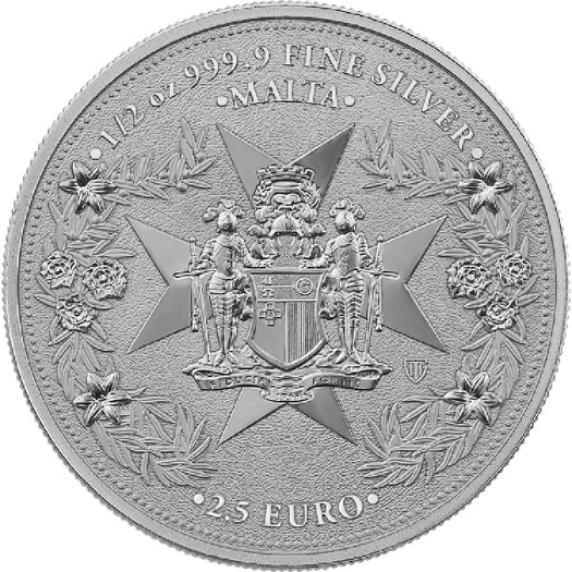 2026 Malta Golden Eagle 2.5 Euro 1/2 oz Silver BU - Image 2
