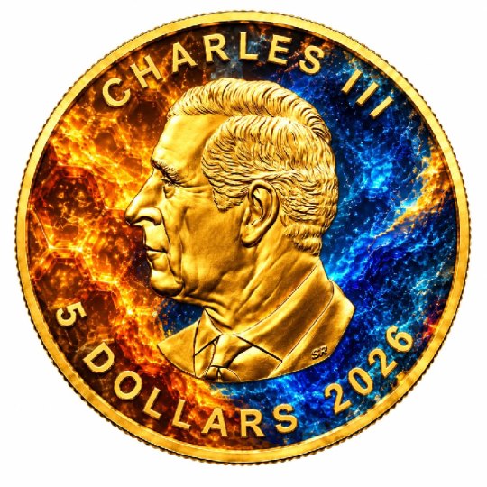 Harmony of Opposites 1 Oz Silver Maple Leaf - Image 2