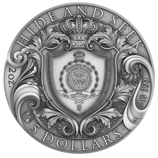 2026 Niue Hide and Seek 2 oz Silver Coin - Image 6