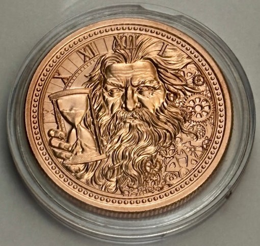 Intaglio mint happy new year 1 Oz copper Round