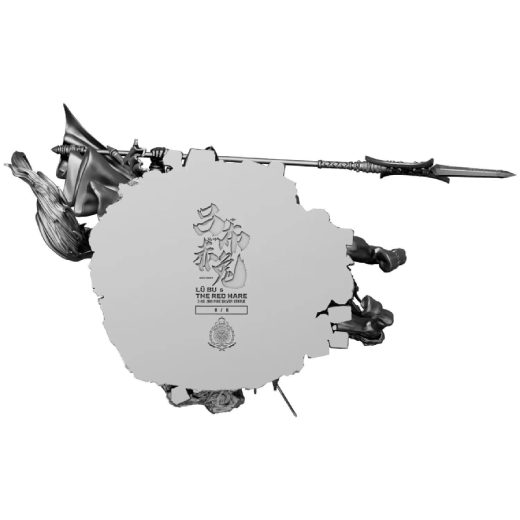 Lu BU & Red Hare 3KG Pure Silver Statue - Image 2