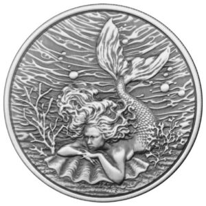 2026 Mermaid Under the Sea 1 Oz Silver Antique Coin