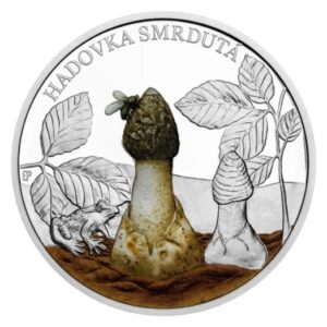 Mushrooms Stinkhorn Proof 1 oz Silver Coin