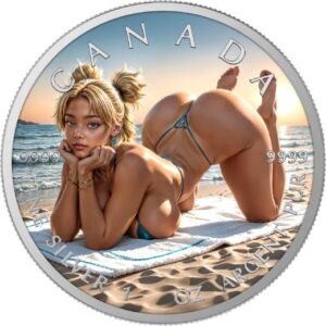 Ocean Tease 1 Oz Colorized Silver Coin