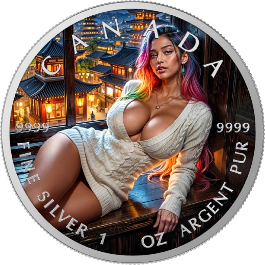 Oriental Escape 1 Oz Colorized Silver Coin