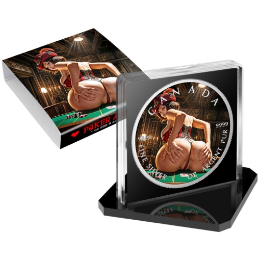Poker All- In 1 Oz Colorized Silver Coin - Image 4