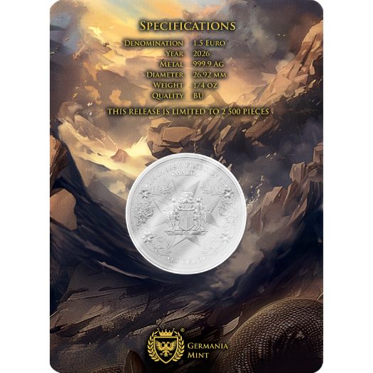 2026 Malta Golden Eagle 2.5 Euro 1/4 oz Silver BU - Image 4