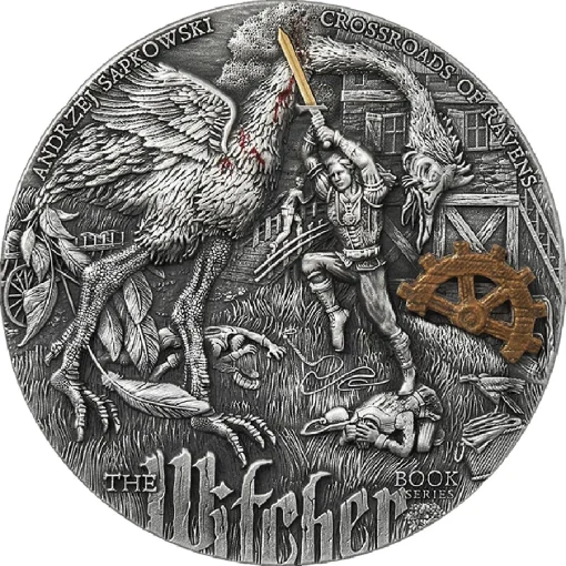 The Witcher Crossroads of Ravens 2 oz Silver Coin