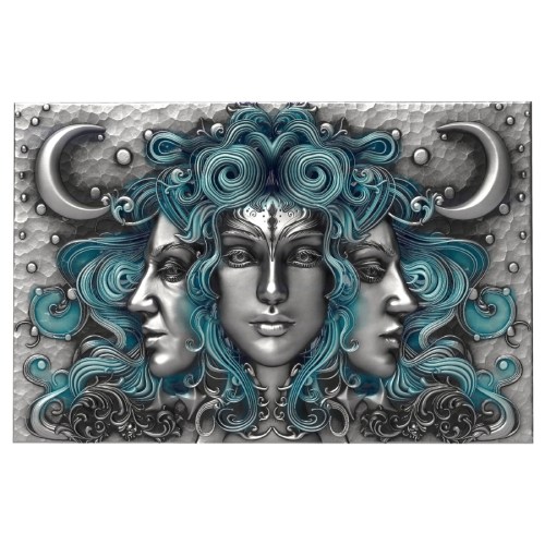 Three Nymphs Antiqued UV 1 oz .999 Silver Coin