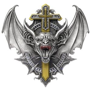 Vampire Bat Antique 2 oz .999 Silver Coin