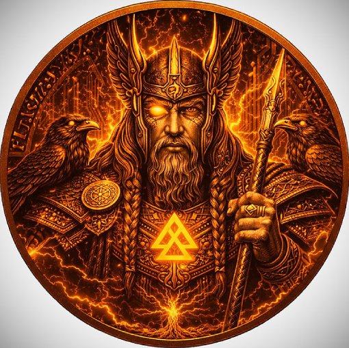 Odin Future in the Myths 1 Oz Copper Rounds
