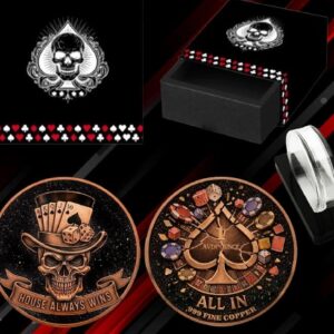 skull and spades colorized diamond dust 1 oz copper