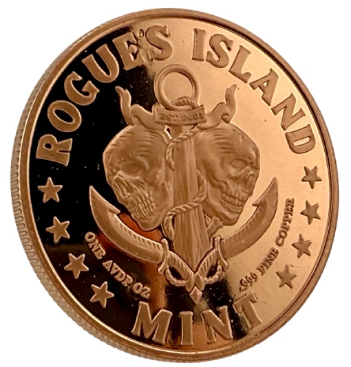 Cosmic trip colorized 1 oz copper round - Image 3