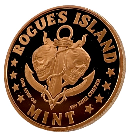 Cosmic trip colorized 1 oz copper round - Image 4