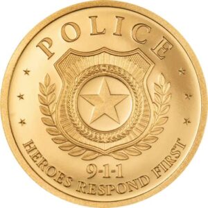 First Responder Police 1g Gold Coin