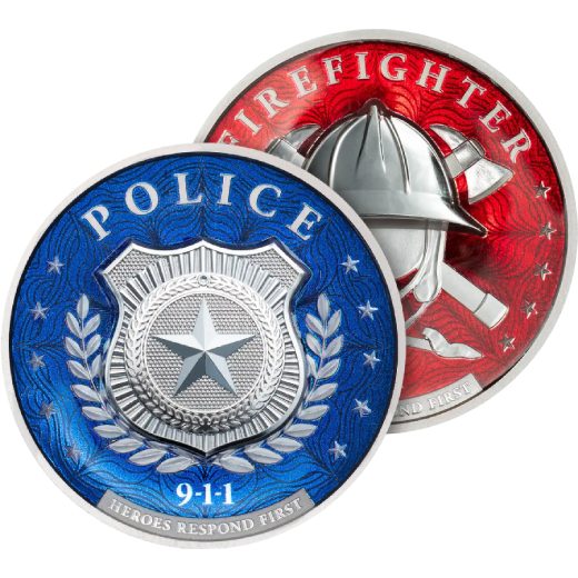 First Responders 2 X 1 Oz Proof Silver Coin Set