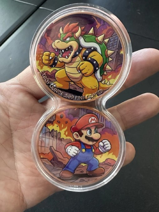 2 x 2 oz Mario vs Bowser Copper Coin - Image 5